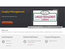 Tablet Screenshot of langleymgmtco.com